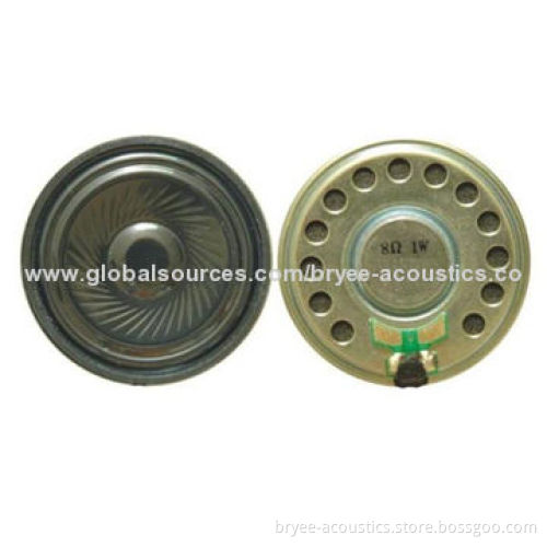 Mylar Speaker, Measures 44.0 x 6.2mm, Voice Range for Telecom Devices